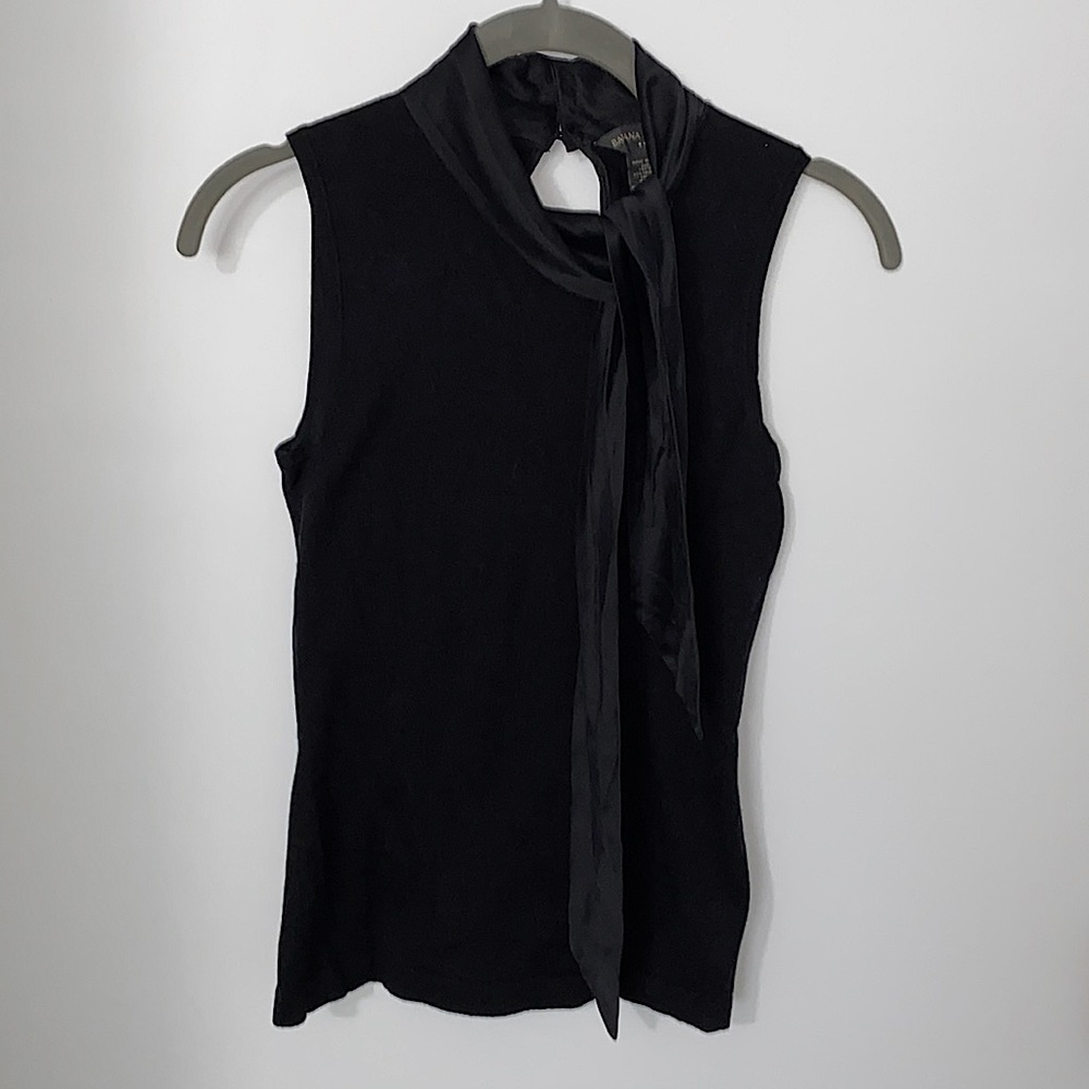 Banana Republic • Silk Cashmere • Tie Neck Sleeveless